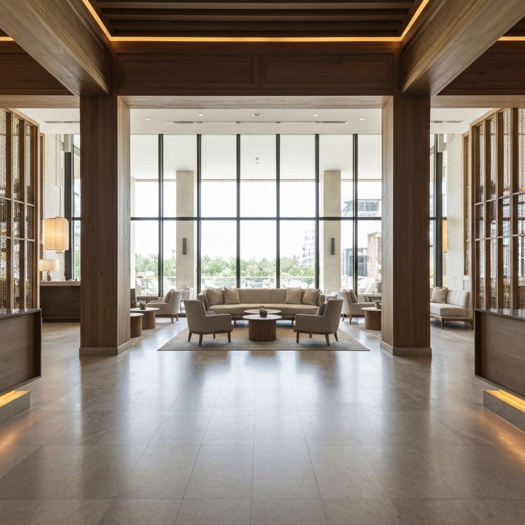 Hotel boutique moderno con ambiente de wellness