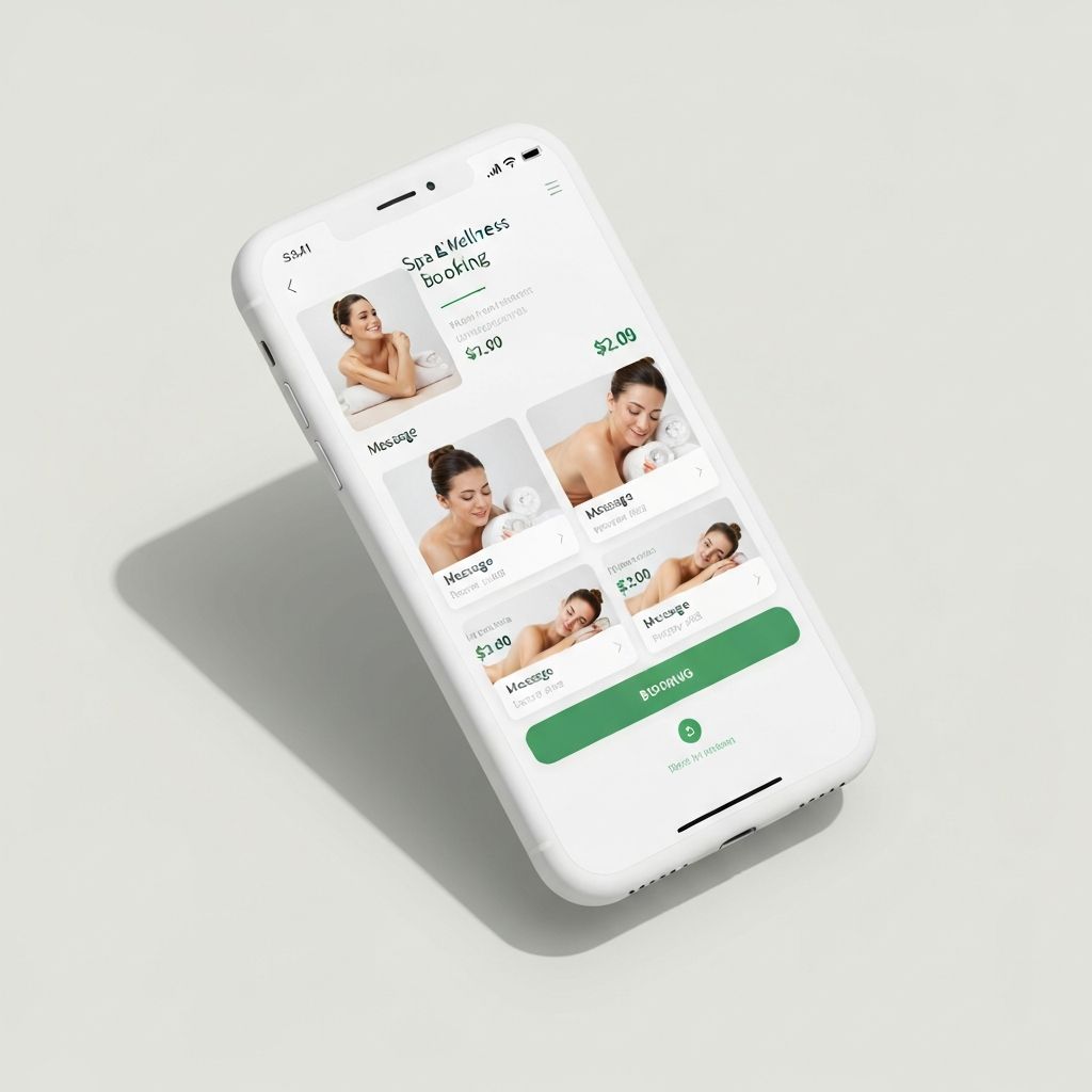 Aplicación móvil PWA de reserva de servicios wellness